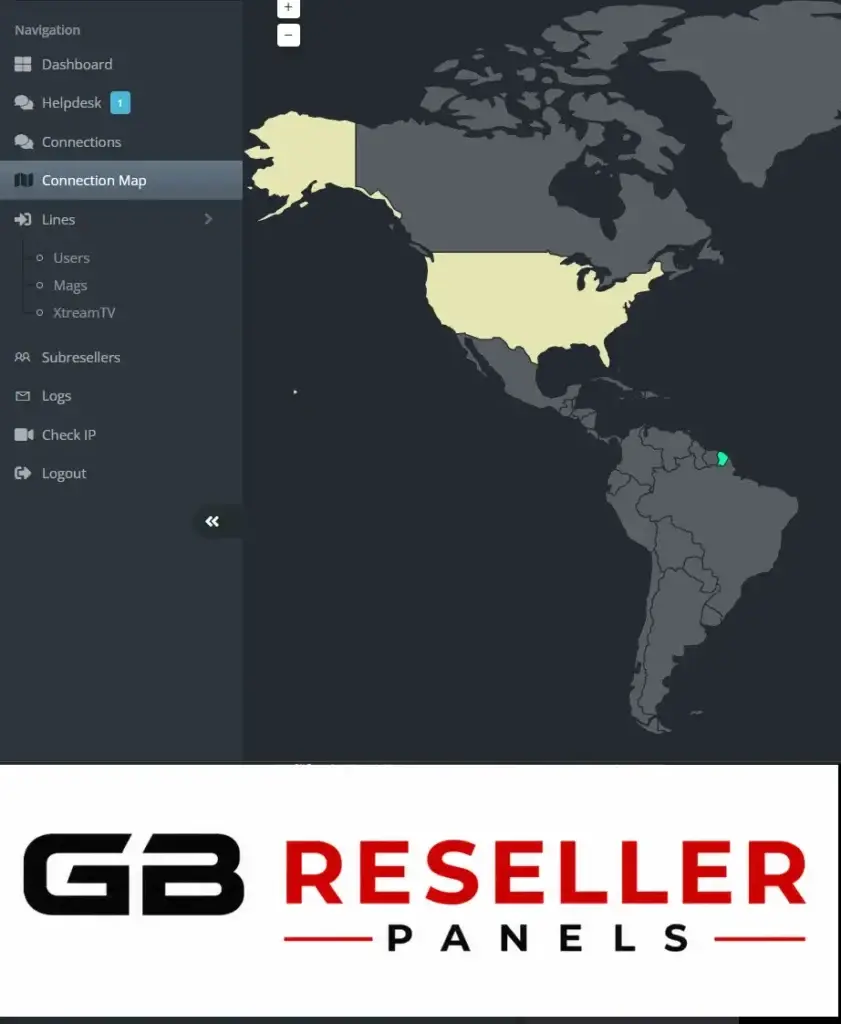 IPTV Reseller Panel Dashboard
