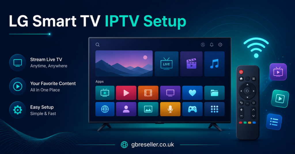 LG Smart TV IPTV Setup Screen