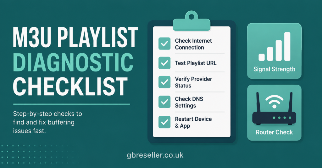 M3U Playlist Diagnostic Checklist