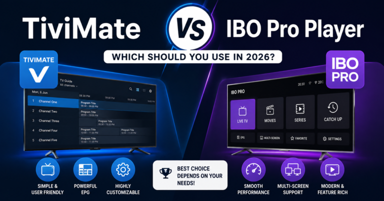 TiviMate vs IBO Pro Player