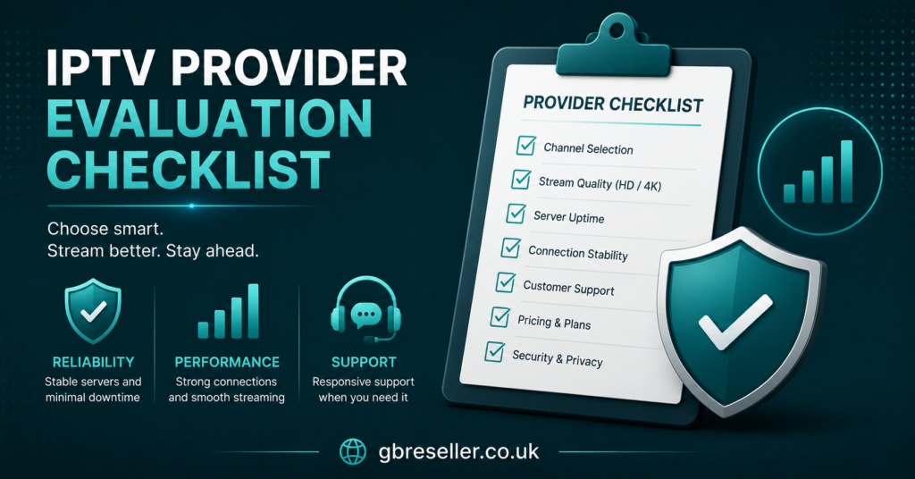IPTV Provider Evaluation Checklist