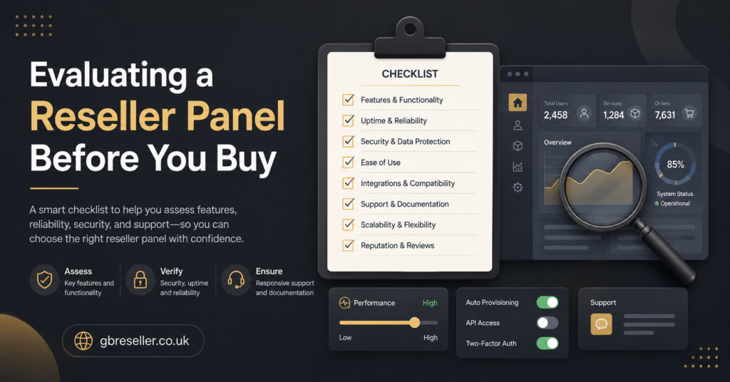 Evaluating a Reseller Panel Before You Buy