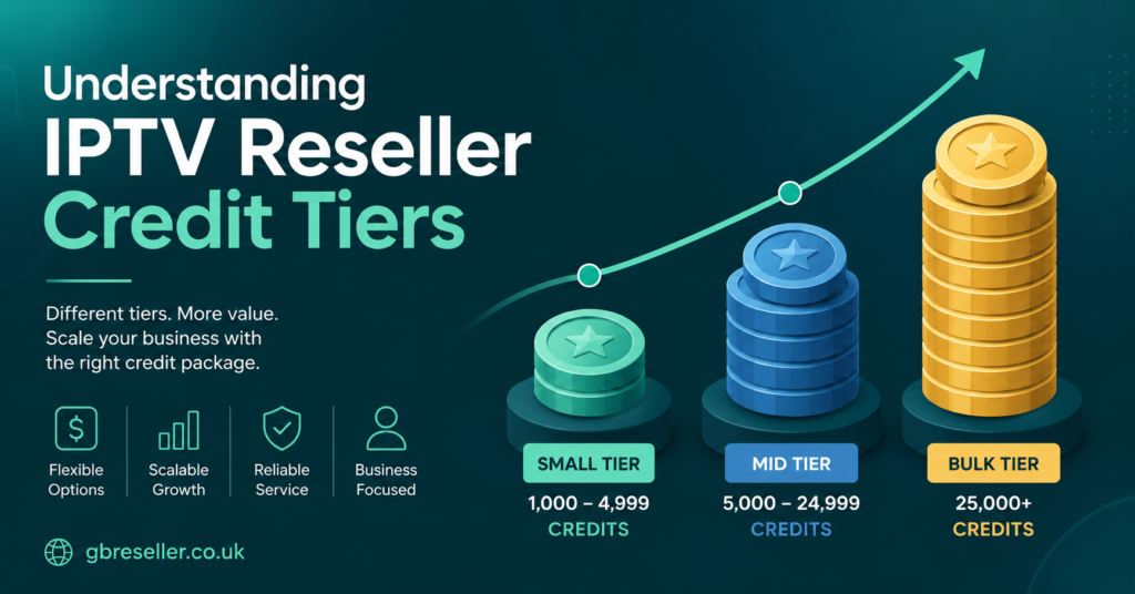 Understanding IPTV Reseller Credit Tiers