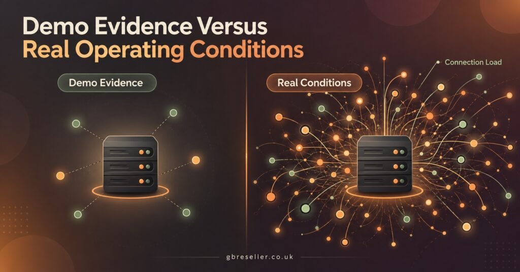 Demo Evidence Versus Real Operating Conditions