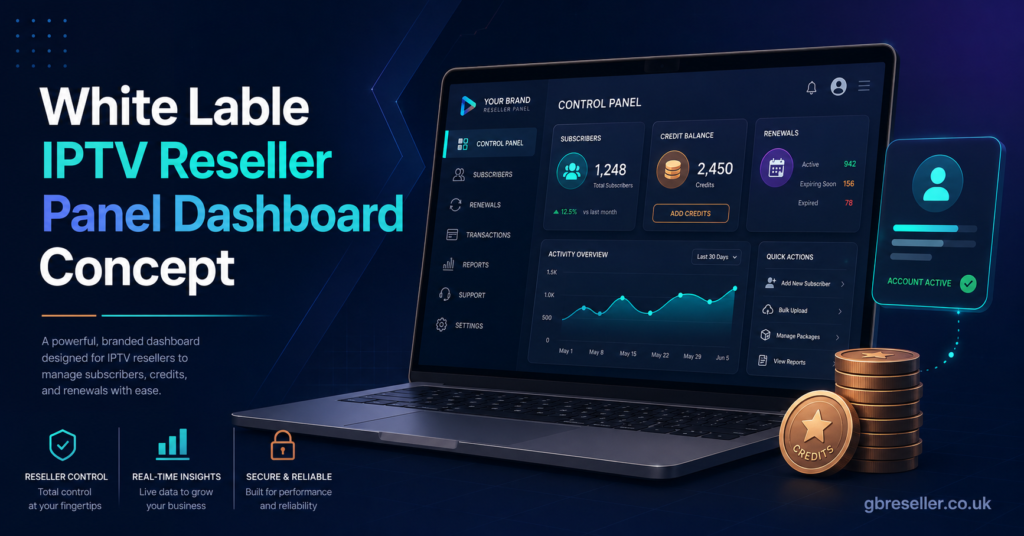 IPTV Reseller Credit System and Margin Concept