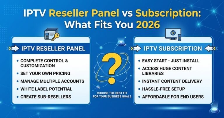 IPTV Reseller Panel vs Subscription