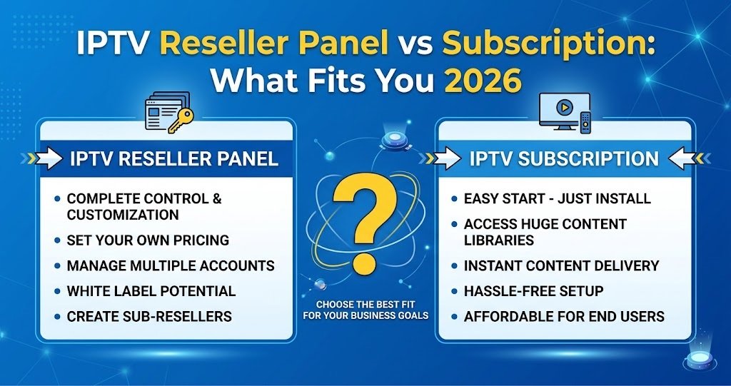 IPTV Reseller Panel vs Subscription