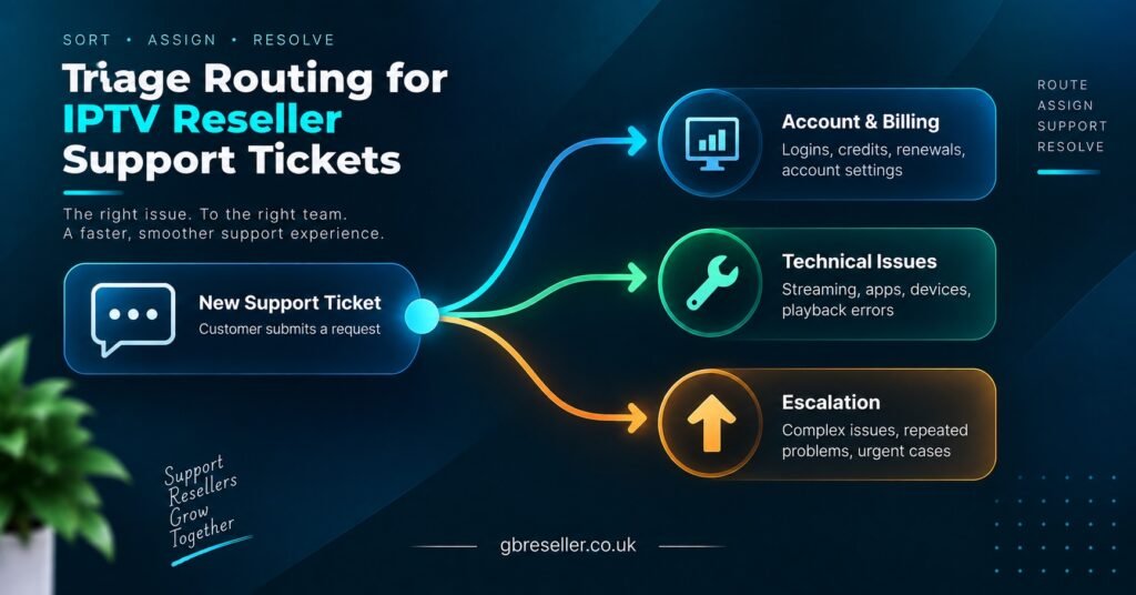 Triage Routing for IPTV Reseller Support Tickets