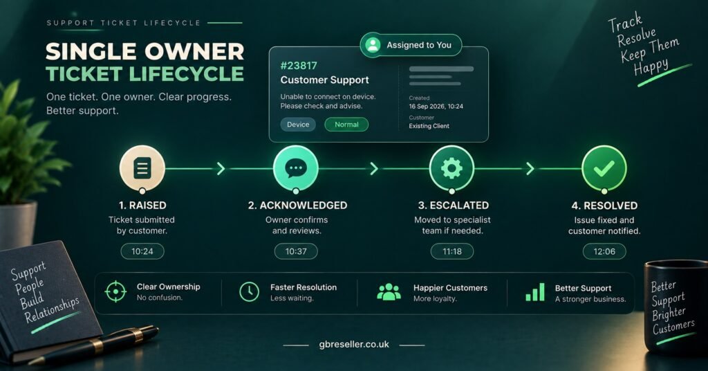 Single Owner Ticket Lifecycle Timeline