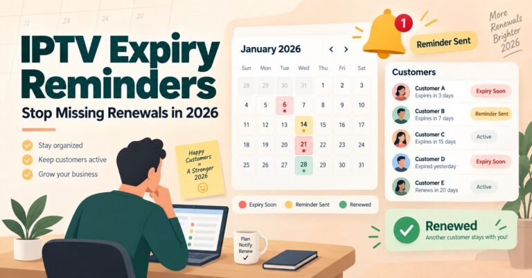 IPTV Subscription Expiry Reminder