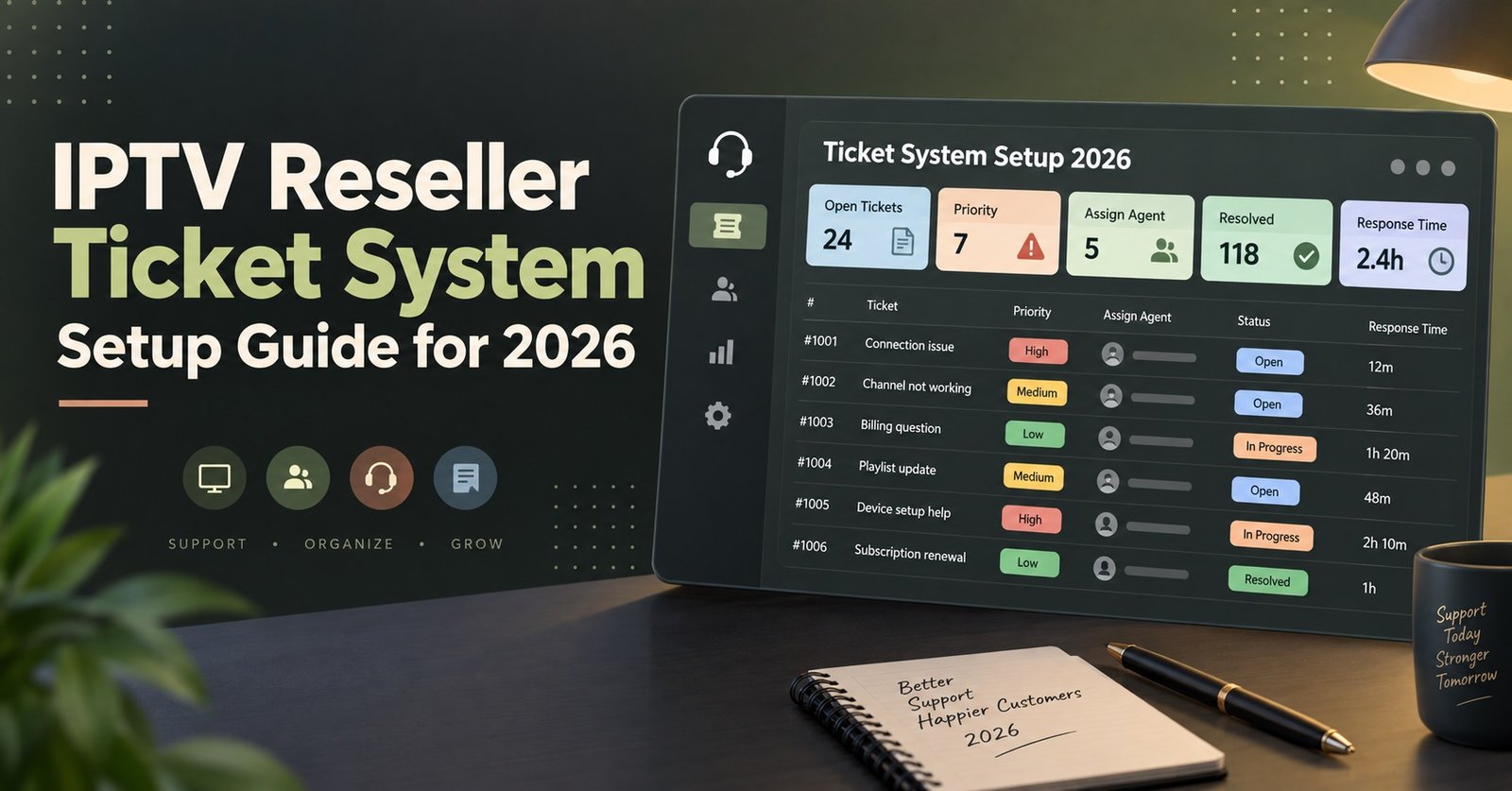 IPTV Reseller Ticket System