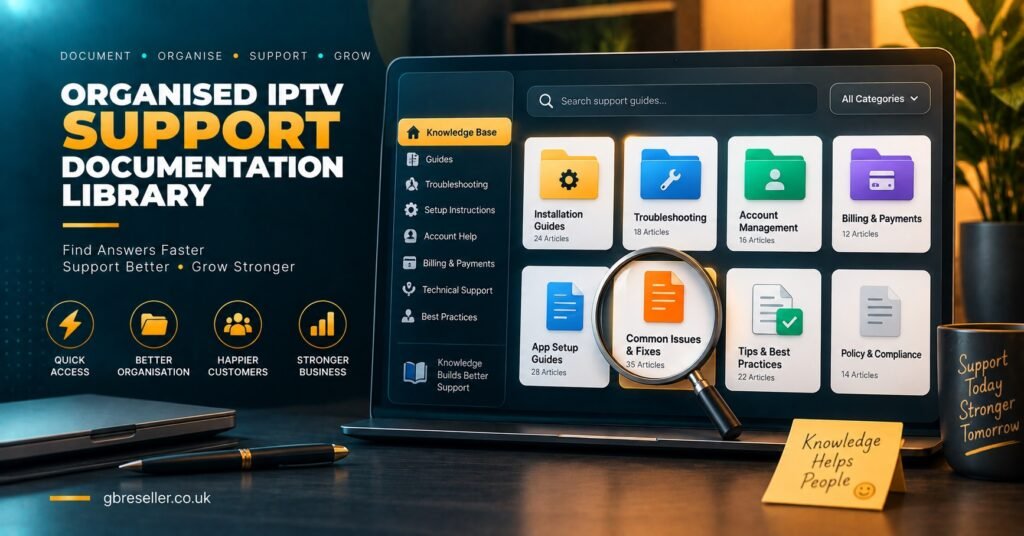 Organised IPTV Support Documentation Library