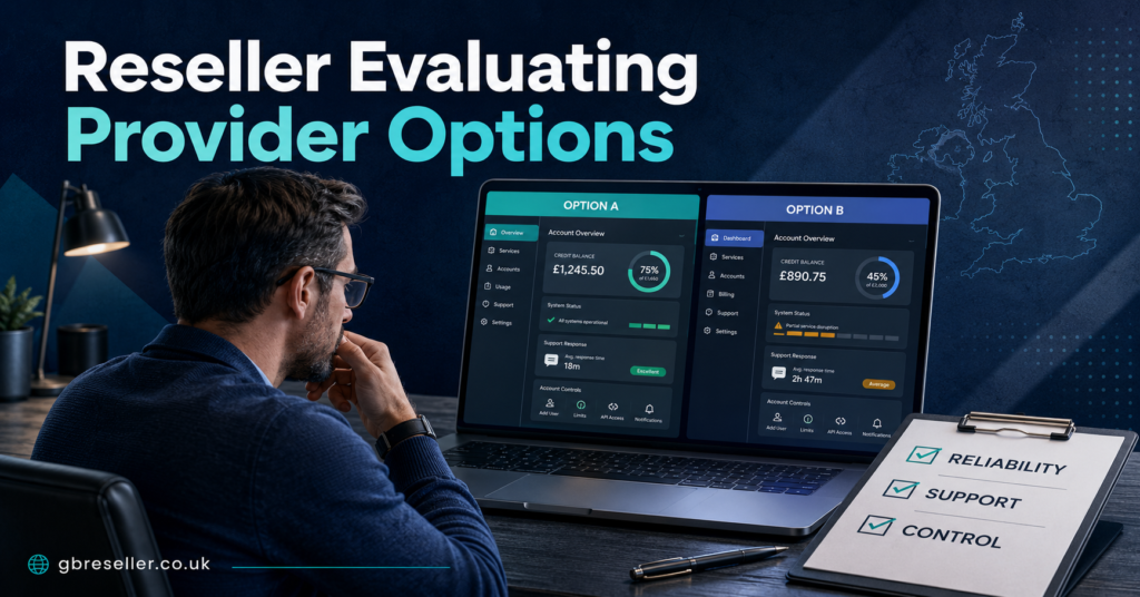 Reseller Evaluating Provider Options