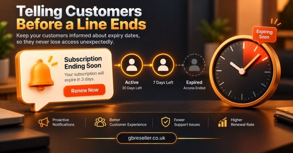 Telling Customers Before a Line Ends