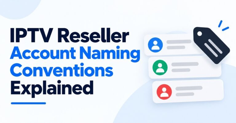 IPTV Reseller Account Naming
